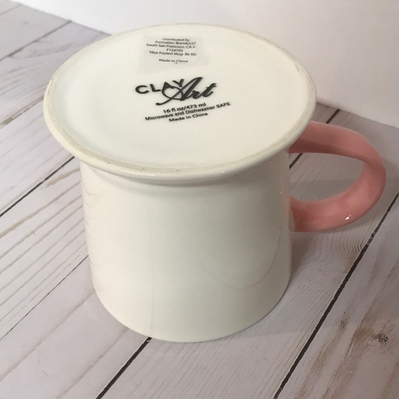 SALE Coffee Mug BE KIND Floral Statement Mug NWT 16 oz - Picture 4 of 8